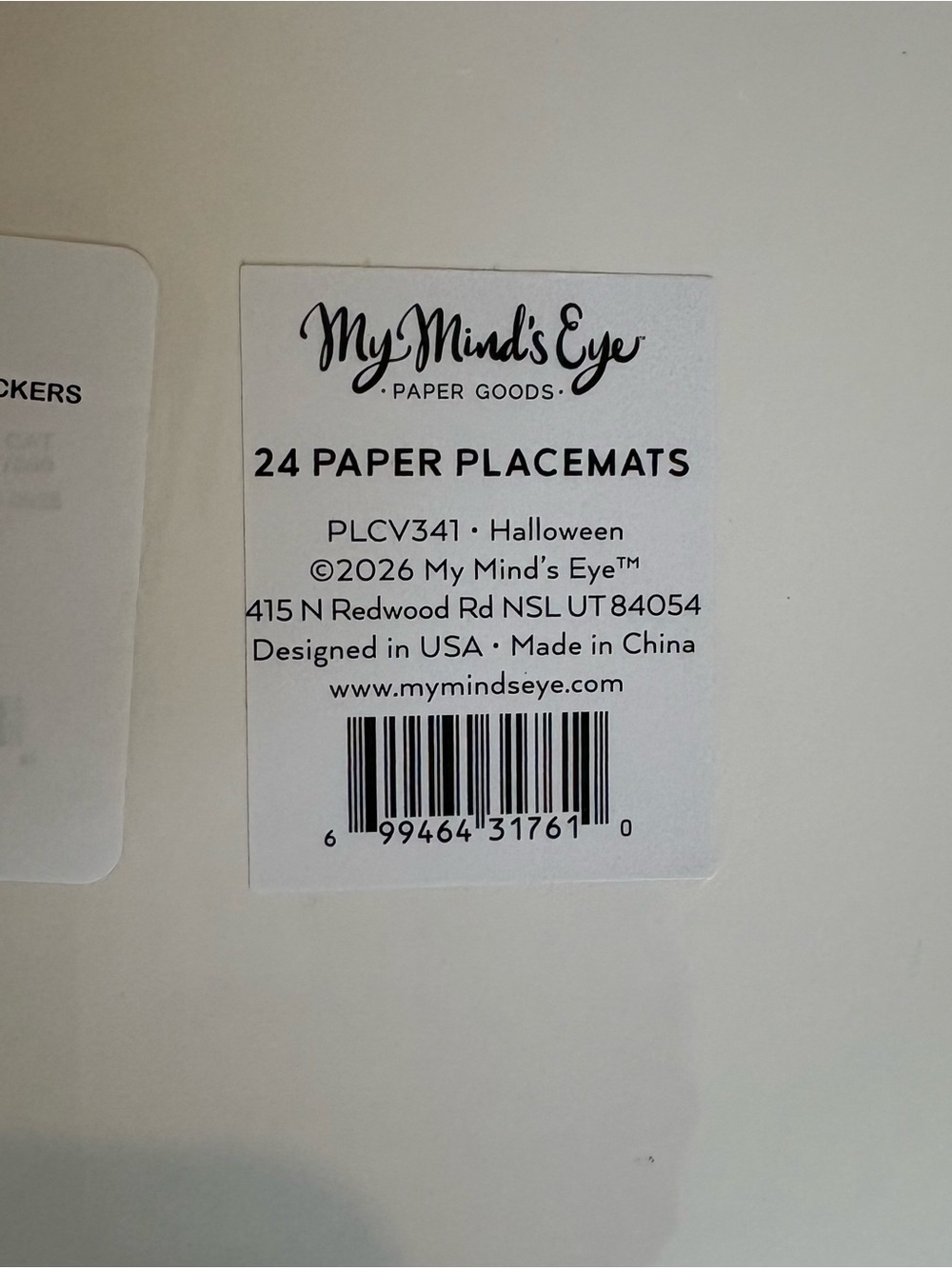 My Mind’s Eye Halloween Coloring Placemats with Stickers - Set of 24 NEW! - Picture 2 of 2